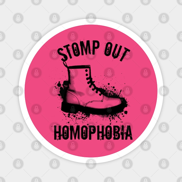 Stomp Out Homophobia Magnet by patrickkingart